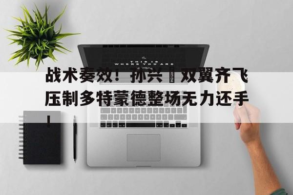 战术奏效！孙兴慜双翼齐飞压制多特蒙德整场无力还手！孙兴慜经典比赛